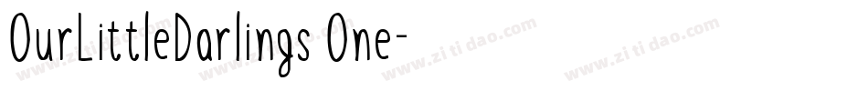 OurLittleDarlings One字体转换